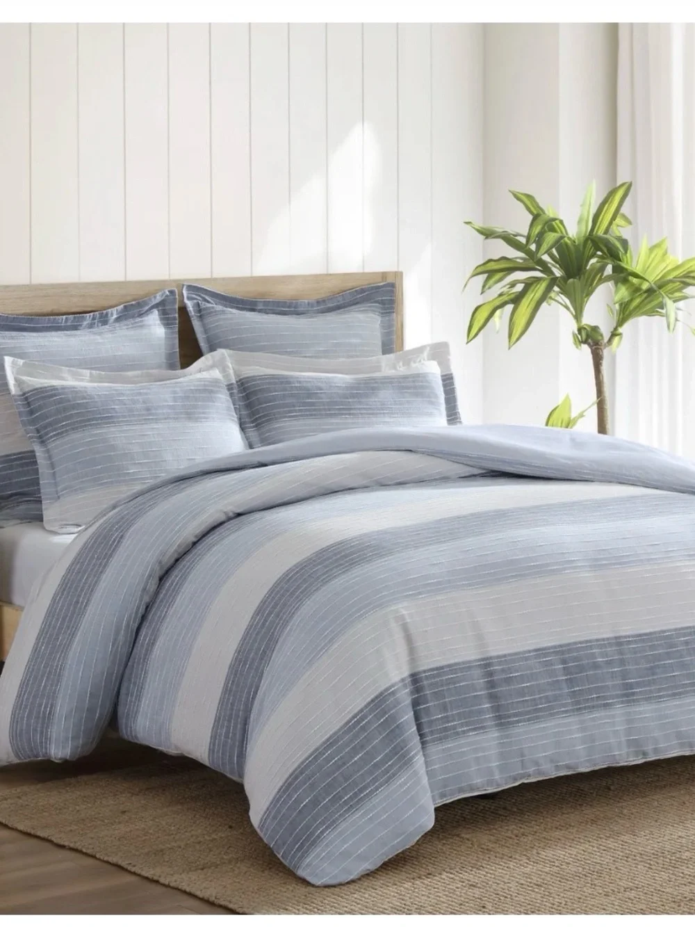 Levtex Striped Blue and White Duvet Cover